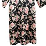 Christian Dior Vintage Silky Floral Zip Front Robe Gown Lounge Wear Size S Photo 3