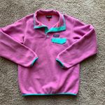 Patagonia Pink & Mint Synchilla Pullover Photo 0