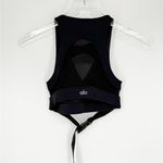 Alo Yoga Catch the Vibe Buckle Sports Bra XS Black Photo 2