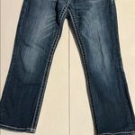 Miss Me  Blue boyfriend, thick stitch Capri Jeans size 26 Photo 3