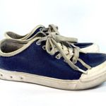 Rag and Bone  'Lace Up' Cobalt Blue Canvas Cap‎ Toe Sneakers Size 6.5 Photo 0
