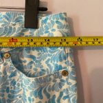 J. McLaughlin Blue White Floral Patterned Pants Preppy Slacks Straight Women's 6 Photo 7