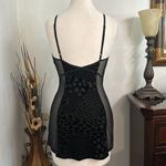 Cassandra Intimates Black Velvet And Sheer Slip Size Small Black Photo 2