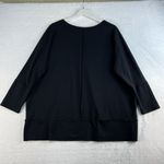 Spanx Large Perfect Length Top Dolman 3/4 Sleeve in Black Stretch Round Neck Photo 7