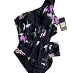 Jones New York Women's Floral Printed One-Piece Swimsuit Sz M Photo 0