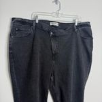 Abercrombie & Fitch The 90's Slim Straight Ultra High Rise Black Size 37/24 Long Photo 3