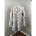 Frye  Open Front Cardigan Knit Cardigan Comfy Cozy Aztec Southwestern Sz L Photo 4