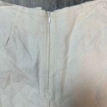 Dress To Off White Linen Blend High Waist Shorts Photo 5