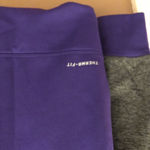 Nike Therma Fit Just Do It Full Zip Thumbhole Hoodie Grey Purple Medium Photo 6