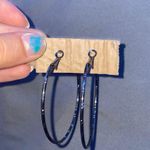 Kohls Black Hoop Earrings Photo 0