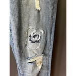 Tommy Hilfiger Boyfriend Jeans - Distressed with Embroidered Flowers Size 2 Photo 4
