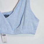 Sunday in Brooklyn  Anthropologie Terry Cloth Light Blue Bra NWT Size Large Photo 1