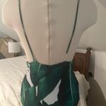 Green and White Palm Leave One Piece Swimsuit with cutouts Size M Photo 3