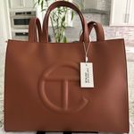 Telfar NWT Medium Tan Shopping Bag Handbag Photo 2