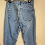 ZARA  Light Wash High Rise Skinny Distressed Jeans relaxed size‎ 2 Photo 5