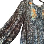 Molly Bracken  Bohoemian embroidered double tie neck line L tired prairie Photo 7