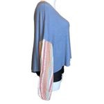 Altar'd State Altar’d State Womens Sweater Top Waffle Knit Balloon Sleeve Pullover Large Photo 2