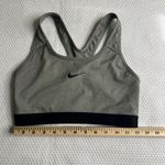 Nike Dri-Fit Grey Racerback Sports Bra Woman Medium Athletic Workout Fitness Photo 1