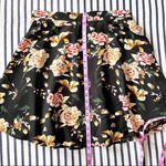 Glamorous Akelia Flare Black Floral Skirt Large Photo 3