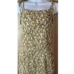 Entro  Mustard and White Patterned Mini Dress Photo 0