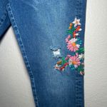 Anthropologie Pilcro Embroidered Distressed Jeans Women's 31 cottage feminine country boho Photo 1
