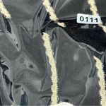 Lazy Sunday Women’s Size S Black White Striped Button Tie Front Waffle Top Shirt Photo 5