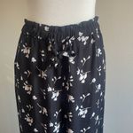 Xhilaration NWT  Floral Black and White Women's Flare Pants Size L Photo 2