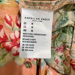 American Eagle  Outfitters Women's Tie Front Button Up Floral Pink Size M EUC Photo 3