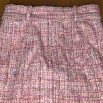 Lovers + Friends  REVOLVE Amira Notched Front Tweed Mini Skirt‎ Belt Pink Size XS Photo 13