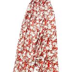 American Eagle NWOT  Outfitters Red Floral Wide Leg  Jumpsuit Photo 5