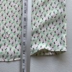 Ann Taylor  Blouse Women’s S Beige Green Floral Print Short Sleeve Flowy Top Photo 9