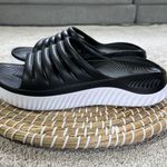 KuaiLu Women’s Recovery Sandals Comfortable Plantar Fasciitis Arch Support 9 Black Photo 5