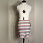 Target  Pride Women's Asymmetrical Rainbow Striped Pull On Casual Mini Skirt|Sz:M Photo 4