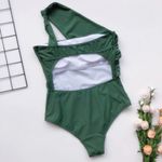 green one shoulder monokini st patrick Photo 2
