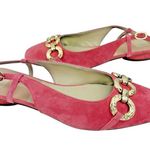 *Dolce Vita Ramano Flats Womens Size 10 Pink Coral Suede Leather Acadamia Career Photo 9