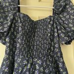 Storia Floral Puff Sleeve Romper S Blue Photo 3