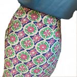 Talbots  PURPLE, BLUE & GREEN COTTON FLORAL SKIRT (8) Photo 6