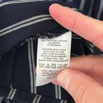 Loft  Navy Blue White Striped Maxi Shirt Dress Sz 8 Photo 3