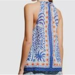 Farm Rio Women’s Afternoon Breeze Camisole Blouse XS Blue 100% Cotton Top NWT Photo 2