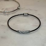 Two Magnetic Closure Cable Bracelets Silver Photo 3