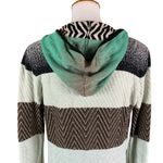 BKE  Women’s Hooded Open Front‎ Cardigan Sweater Size S Multi-Color Knit Longline Photo 4