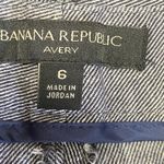 Banana Republic  Avery Blue Linen Cotton Blend Dress Pants Women's Size 6 Photo 5