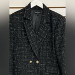 Generation Love Irene Tailored Tweed Blazer Size XL Black & White Photo 2