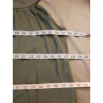 Womens Green Trapeze Dress High Mock Neckline Sleeveless Pleated Mini Sz Small Photo 10