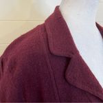 Apt. 9 Elegant Burgundy Women's Blazer 100% Wool XL Buttons Minimalist Photo 7