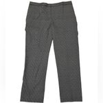 Mario Serrani  Italy Pants Women 8 White Black Pattern Design Mid Rise Skinny Leg Photo 4