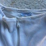 Good American  white ribbed Henley bodysuit size 0 Photo 4