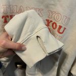 Aerie ‘Thank You’ Cream Crewneck Sweatshirt Photo 5