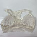 Maurice's  Size Lg Bralette Cream Lace Padded Wireless Halter Back Bra Pull Over Photo 6