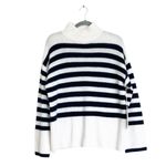Joie NWT  100% Cashmere Striped Mock Neck Long Sleeve Sweater Pullover Jumper Photo 1